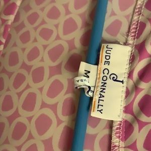 Jude Connally pink dress